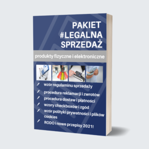 Grafika reklamująca produkt Legalna Strefa Biznesu w Legalny Biznes Online oraz pakiet Legalna sprzedaż, tekst na grafice: PAKIET #LEGALNA SPRZEDAŻ, produkty fizyczne i elektroniczne