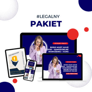 Pakiet: RODO MUST HAVE – samodzielne wdrożenie – #kursowzory + Kurs online #Legalna Sprzedaż Online