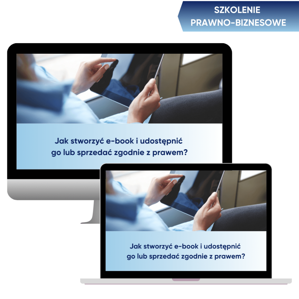 Szkolenie o sprzedaży ebooka legalnie