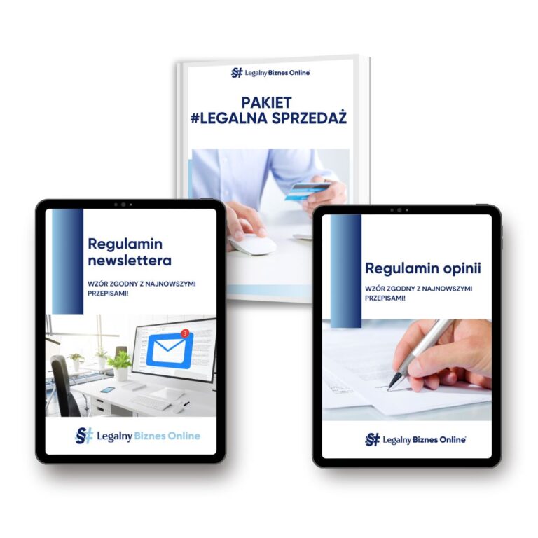 Mockup produktu Pakiet #Legalna Sprzedaż MAX – wzory dokumentów