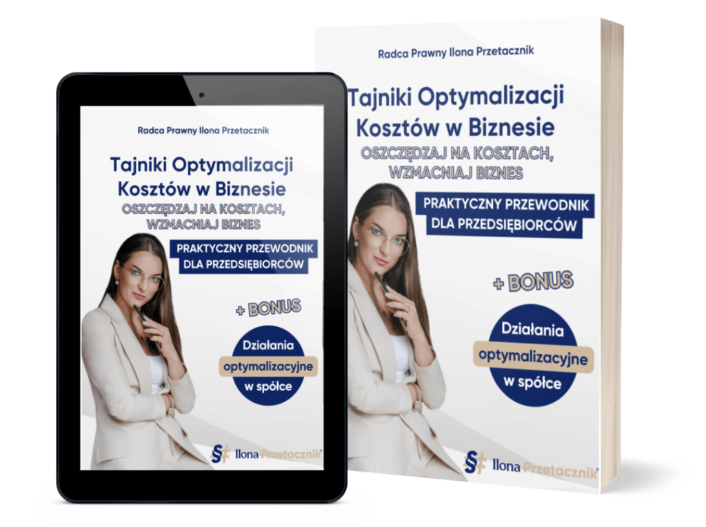 Koszty w działalności - mockup ebooka