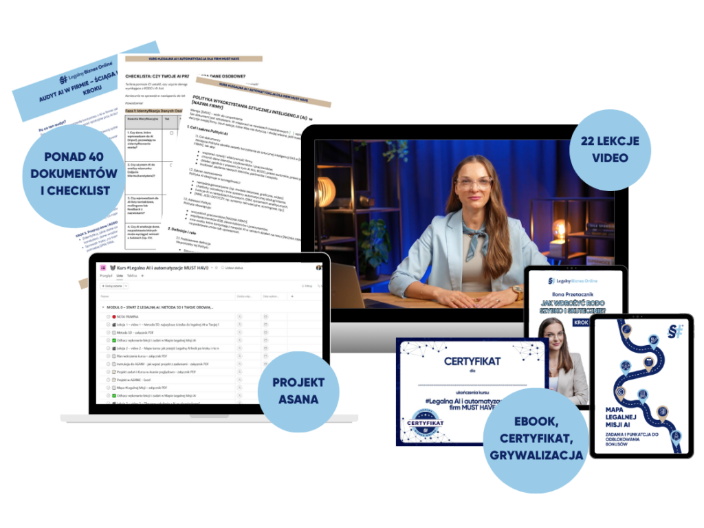 Legalny Biznes Online Mockup kurs online AI i automatyzacja dla firm