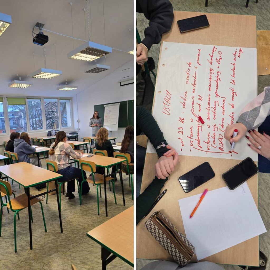 Warsztaty z sztucznej inteligencji w 10 liceum w Krakowie